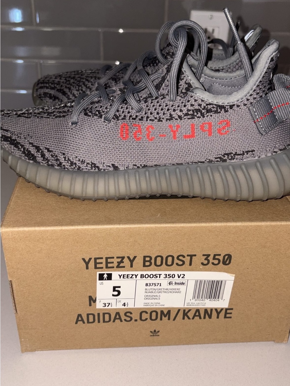 Yeezy Boost 350 V2 "Beluga" Grey with Orange SPLY-350